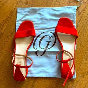 MGemi Suede sandals “The Allegra” 35mm heel